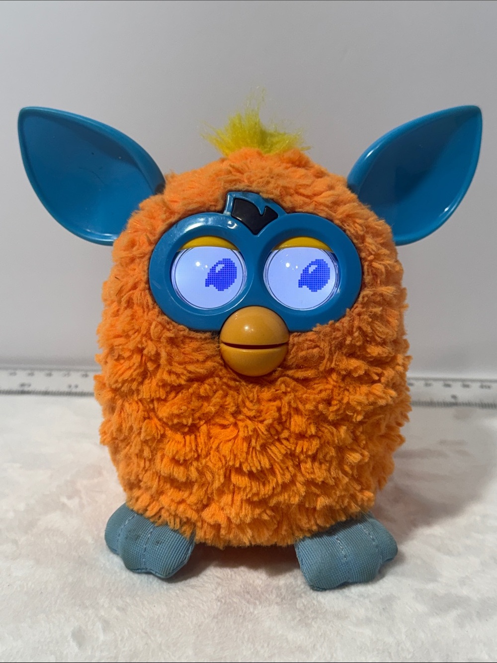 2012 Hasbro Furby Boom Orangutan Orange & Teal Blue Interactive Toy  WORKING - Picture 2 of 5